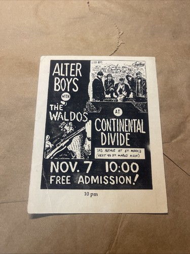 80s nyc punk - punk, flyer